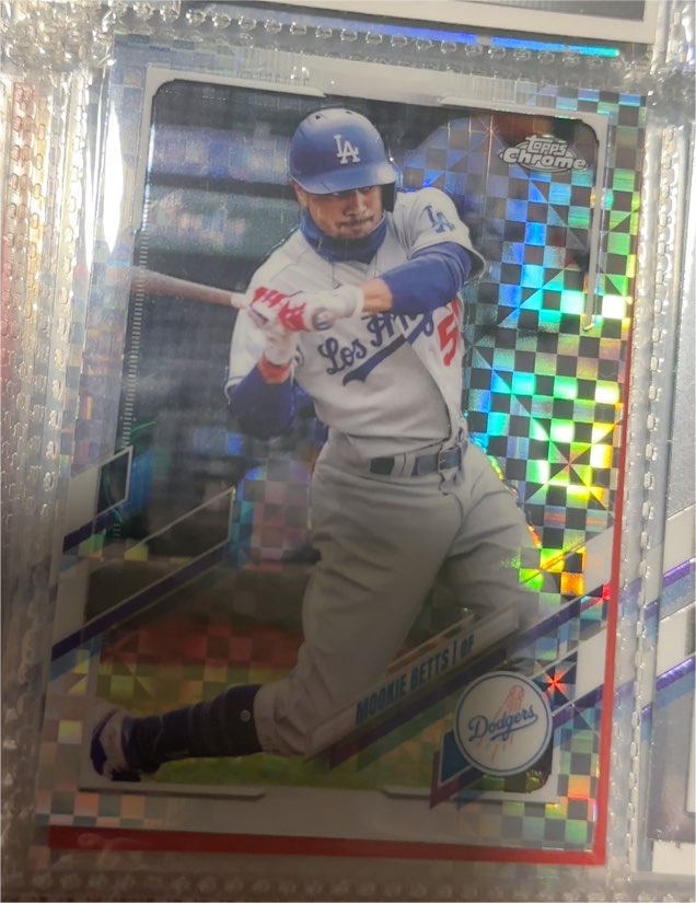 2021 Topps Chrome #100 Mookie Betts — front