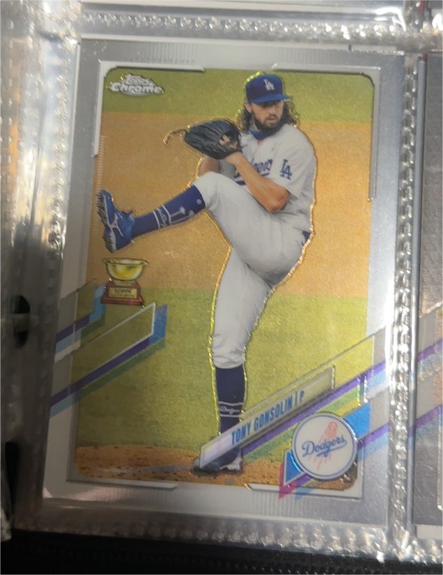 2021 Topps Chrome #183 Tony Gonsolin — front