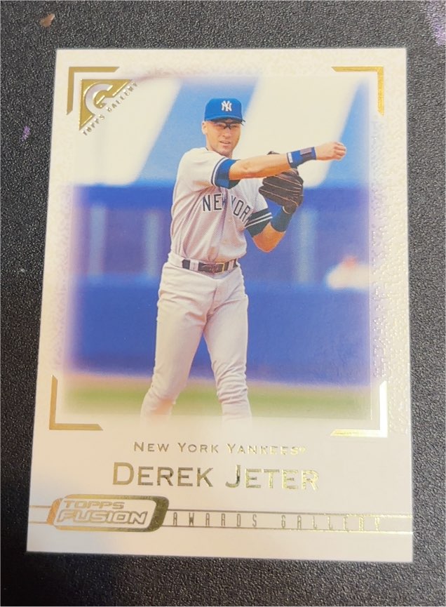 2001 Topps Fusion Awards Gallery #73 Derek Jeter — front