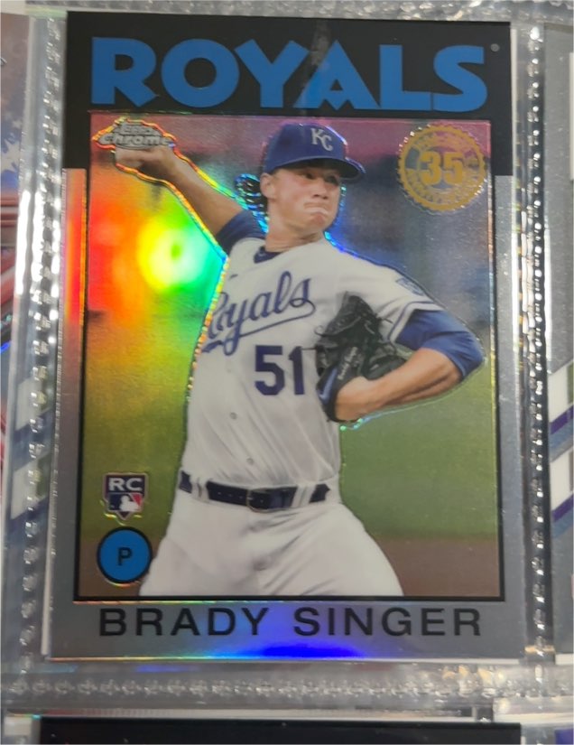 2021 Topps Chrome #86BC-25 Brady Singer — front