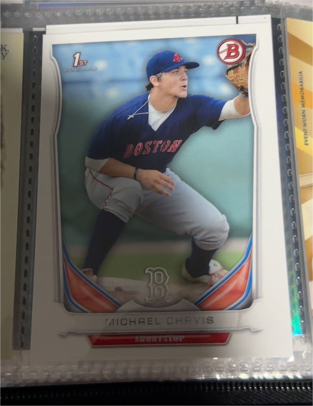2014 Bowman Draft #DP22 Michael Chavis — front