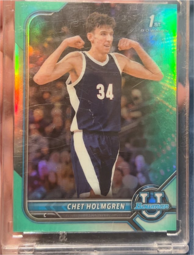 2021-22 Bowman University #38 Chet Holmgren — front