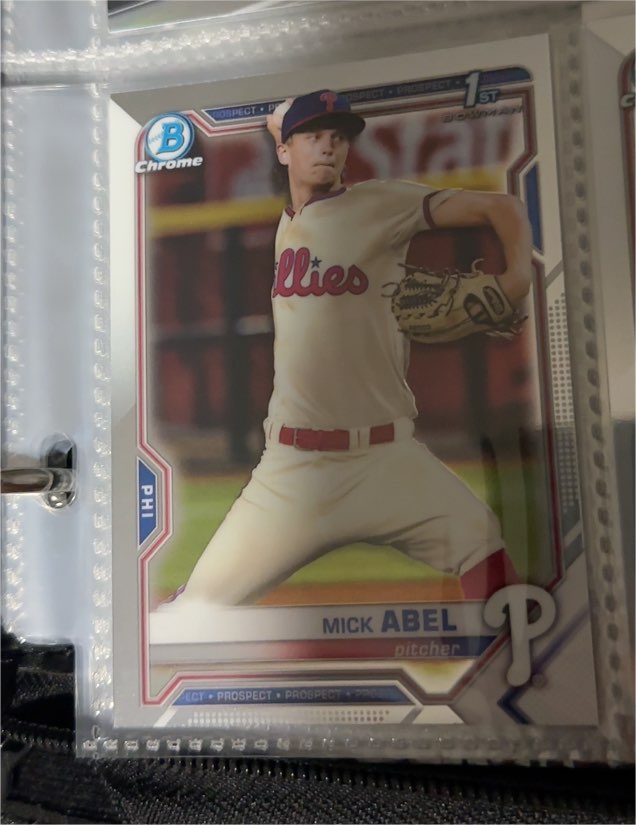 2021 Bowman Chrome #BCP-42 Mick Abel — front