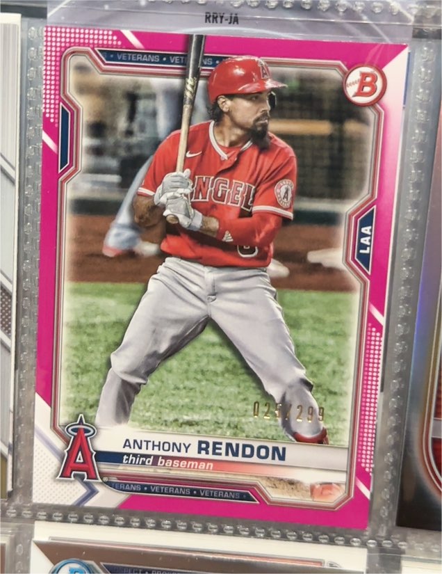 2021 Bowman #93 Anthony Rendon — front