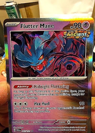 2023 Pokémon Scarlet & Violet Prismatic Evolutions #043 Flutter Mane — front