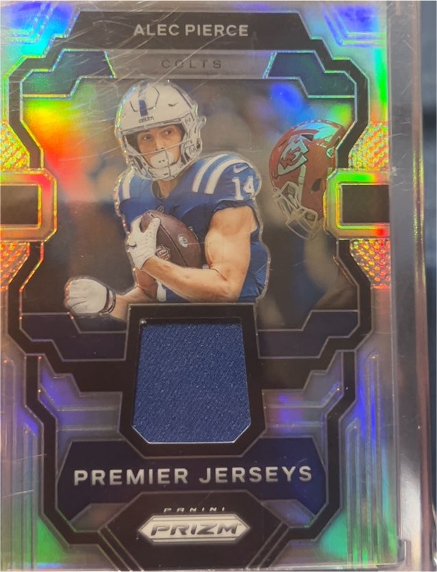2023 Panini Prizm Premier Jerseys #PJ-AP Alec Pierce — front