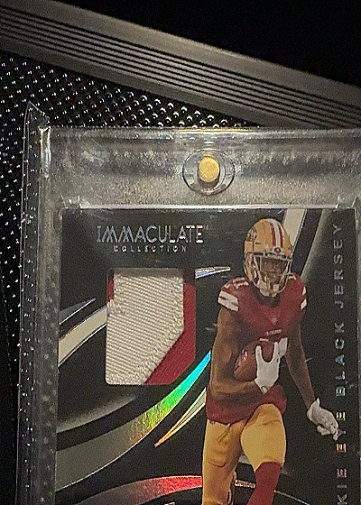 2023 Panini Immaculate Collection Black Jersey Patch Football Card — front