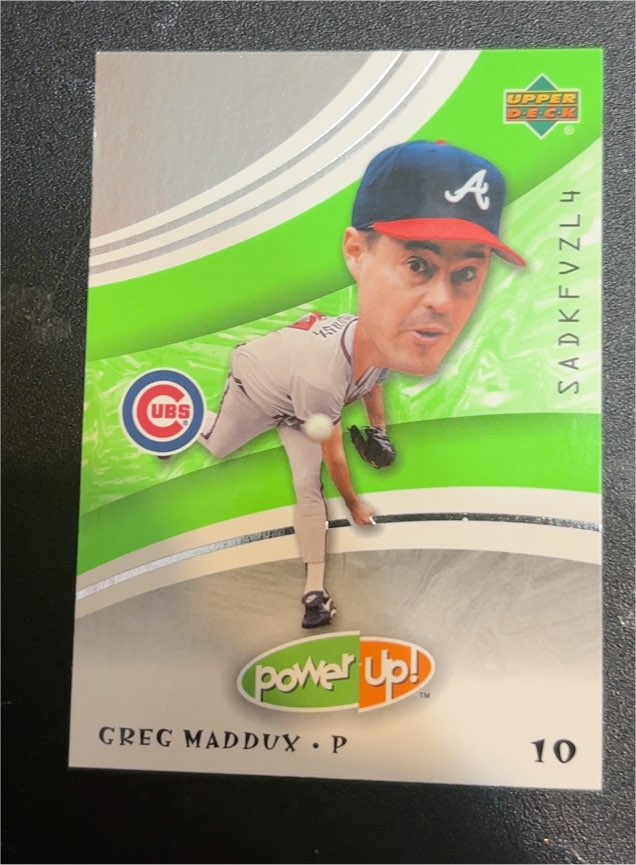 2004 Upper Deck Power Up #78 Greg Maddux — front