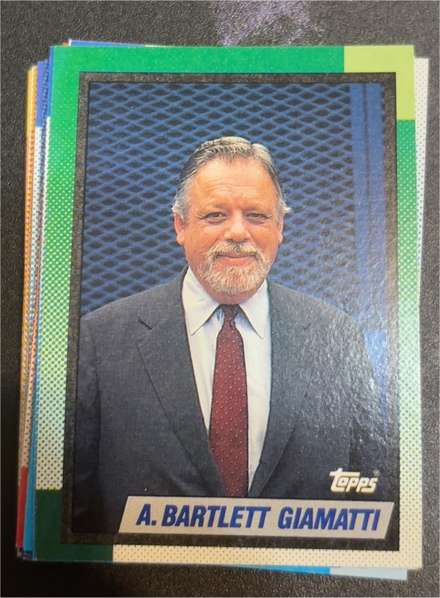 1990 Topps #396 A. Bartlett Giamatti — front