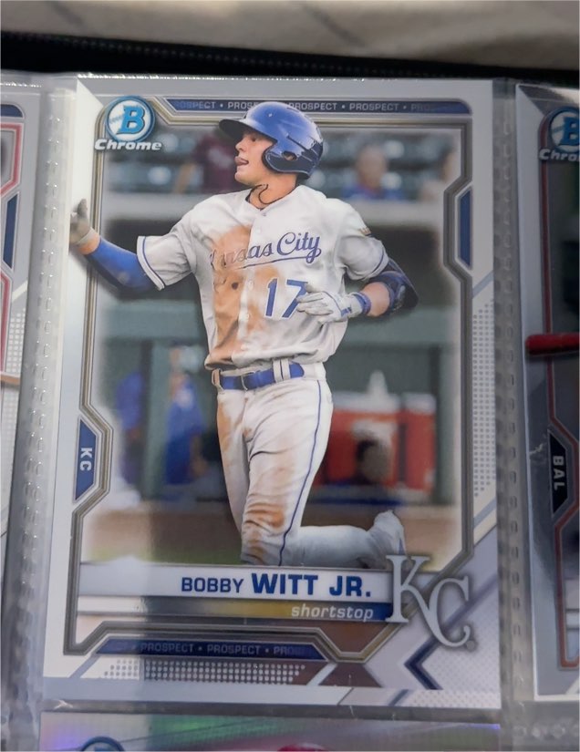 2021 Bowman Chrome Prospects #BCP-1 Bobby Witt Jr. — front
