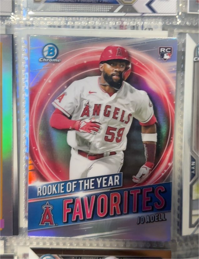 2021 Bowman Chrome #RRY-JA Jo Adell Rookie of the Year Favorites — front
