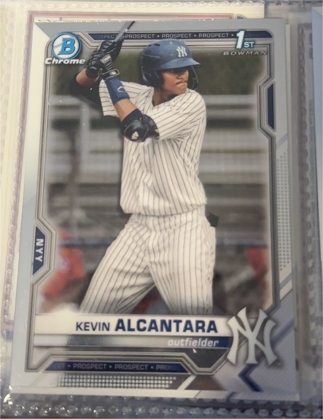 2021 Bowman Chrome #BCP-97 Kevin Alcantara — front