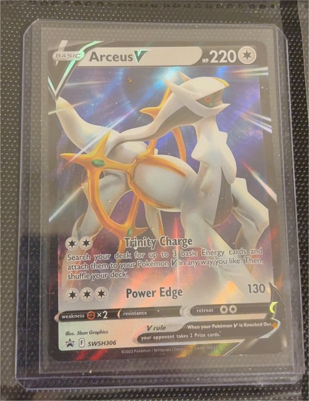 2023 Pokémon TCG Sword & Shield #306 Arceus V — front
