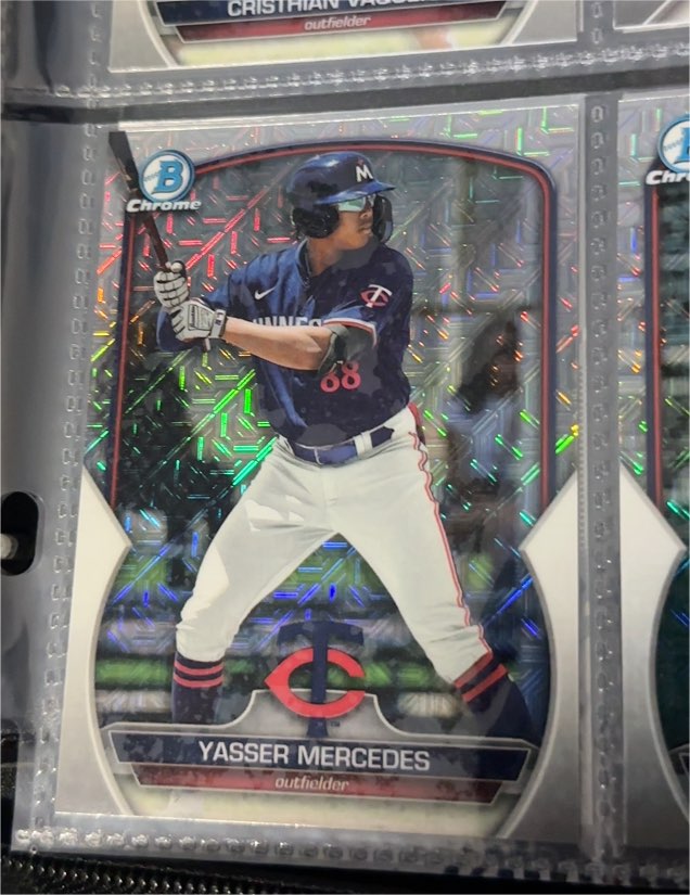 2022 Bowman Chrome #68 Yasser Mercedes — front