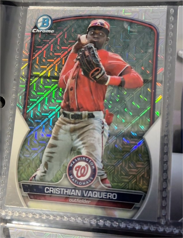 2023 Bowman Chrome #BCP-209 Cristhian Vaquero — front
