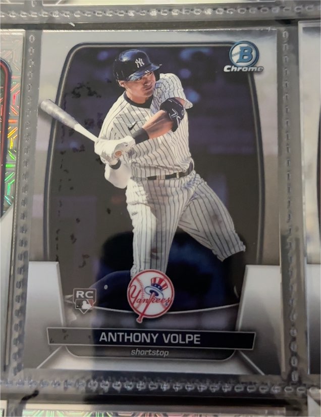 2023 Bowman Chrome #11 Anthony Volpe Rookie Card — front