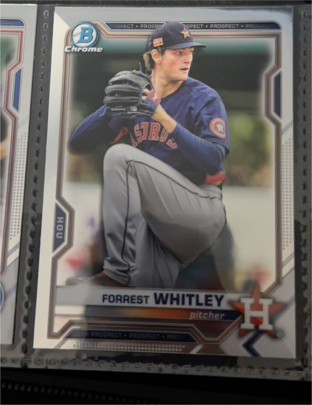 2021 Bowman Chrome #BCP-9 Forrest Whitley — front