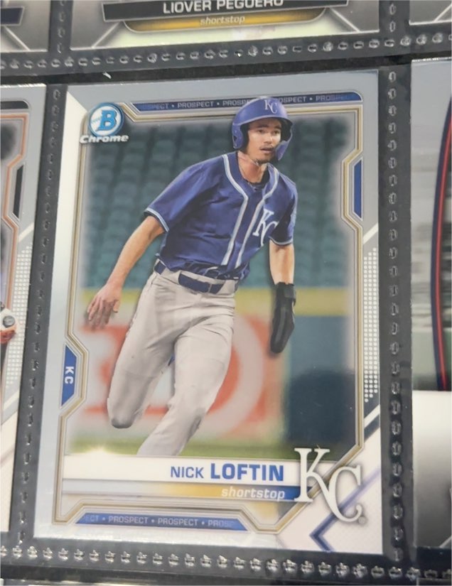 2021 Bowman Chrome Prospects #BCP-144 Nick Loftin — front