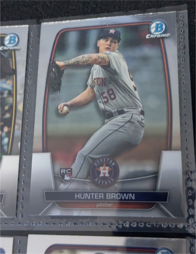 2023 Bowman Chrome #69 Hunter Brown — front