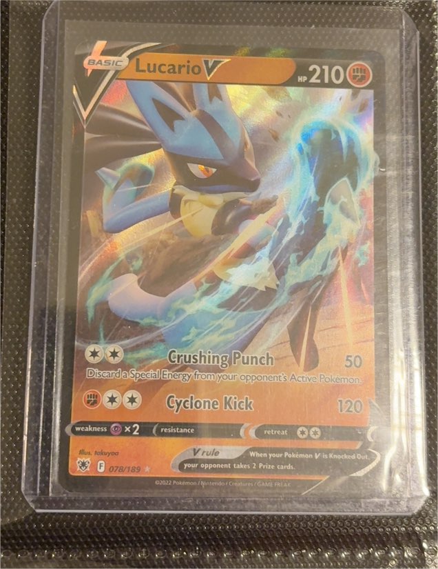 2022 Pokémon TCG Astral Radiance #078 Lucario V — front