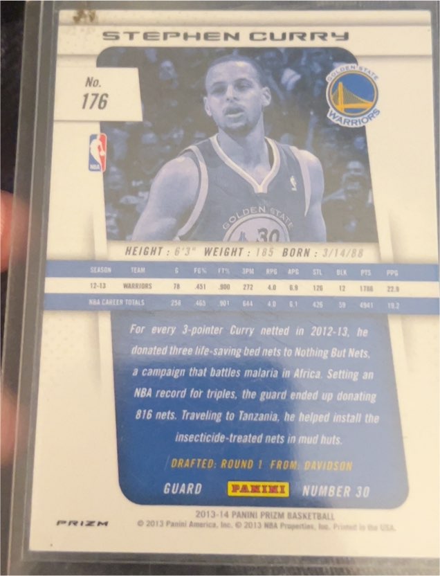 2013-14 Panini Prizm #176 Stephen Curry — front
