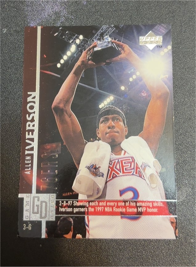1997-98 Upper Deck Game Dated #93 Allen Iverson — front