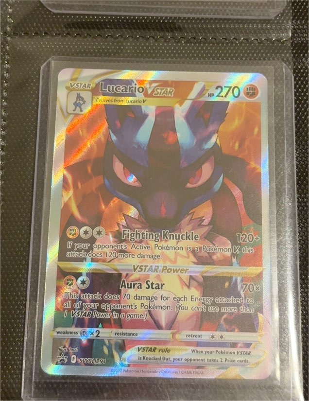 2023 Pokémon TCG Black Star Promo #291 Lucario VSTAR — front