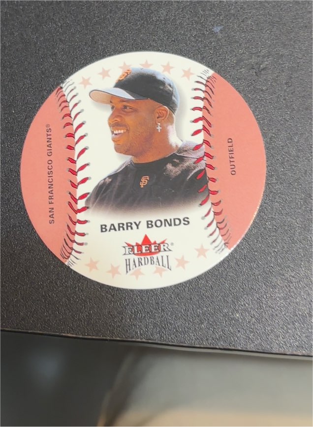 2003 Fleer Hardball #1 Barry Bonds — front