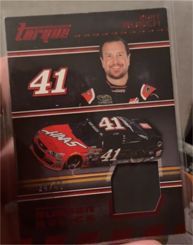 2016 Panini Torque Rubber Relics #RR-KB Kurt Busch — front