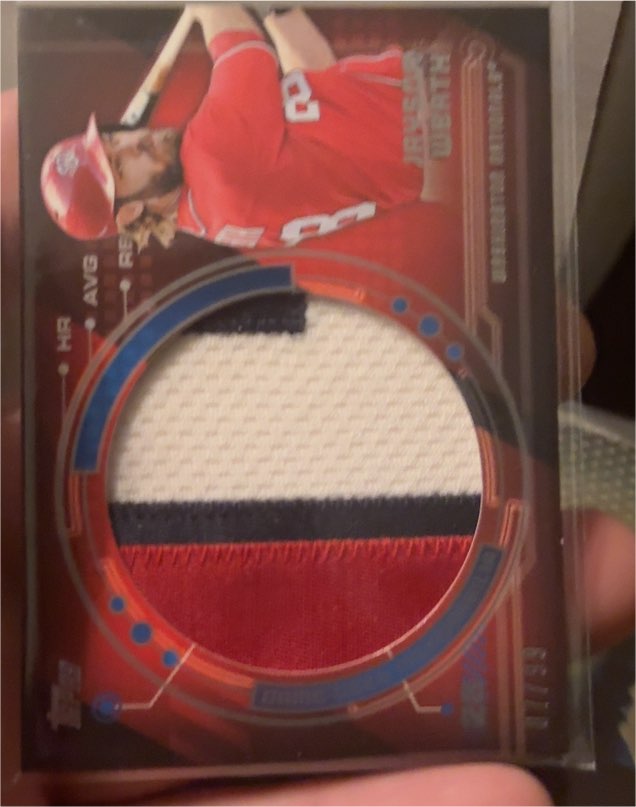 2020 Topps All-Star Stitches Bryce Harper Jersey Washington Nationals — front