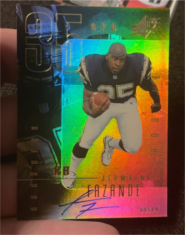 1999 Upper Deck SPX #99SPX Jermaine Fazande — front