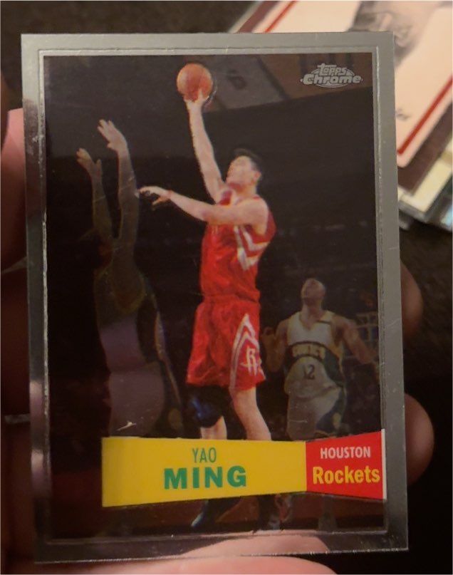 2007-08 Topps Chrome 1957-58 Variation #11 Yao Ming — front