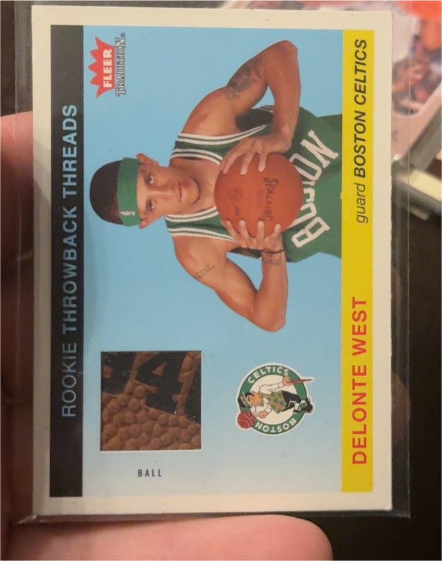 2004-05 Fleer Tradition #TT-DW2 Delonte West Rookie Throwback Threads — front