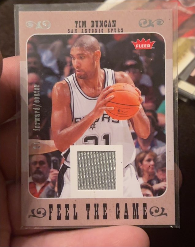 2007-08 Fleer Feel The Game #FG-TD Tim Duncan — front
