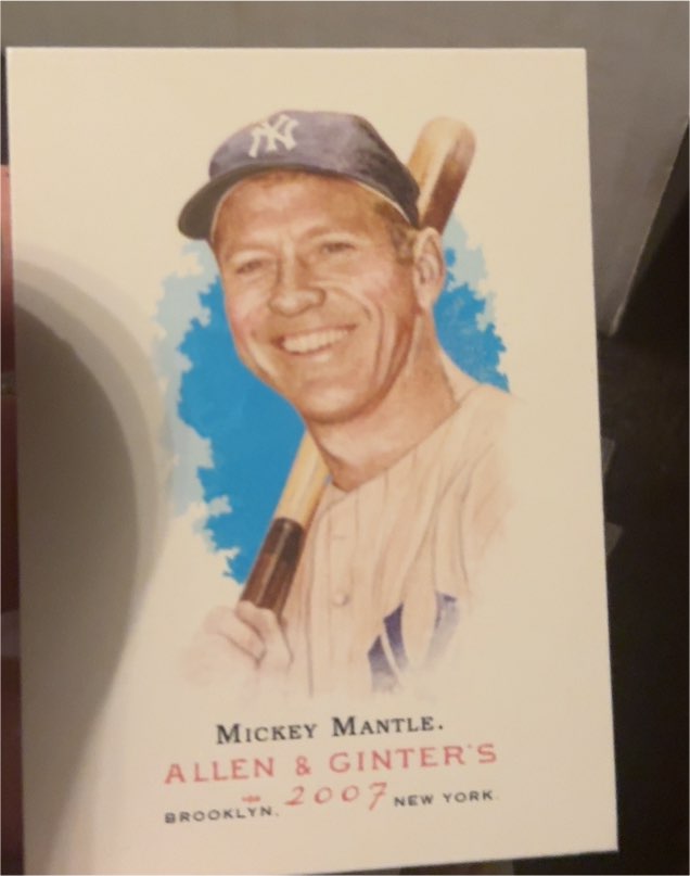 2007 Topps Allen & Ginter #7 Mickey Mantle — front