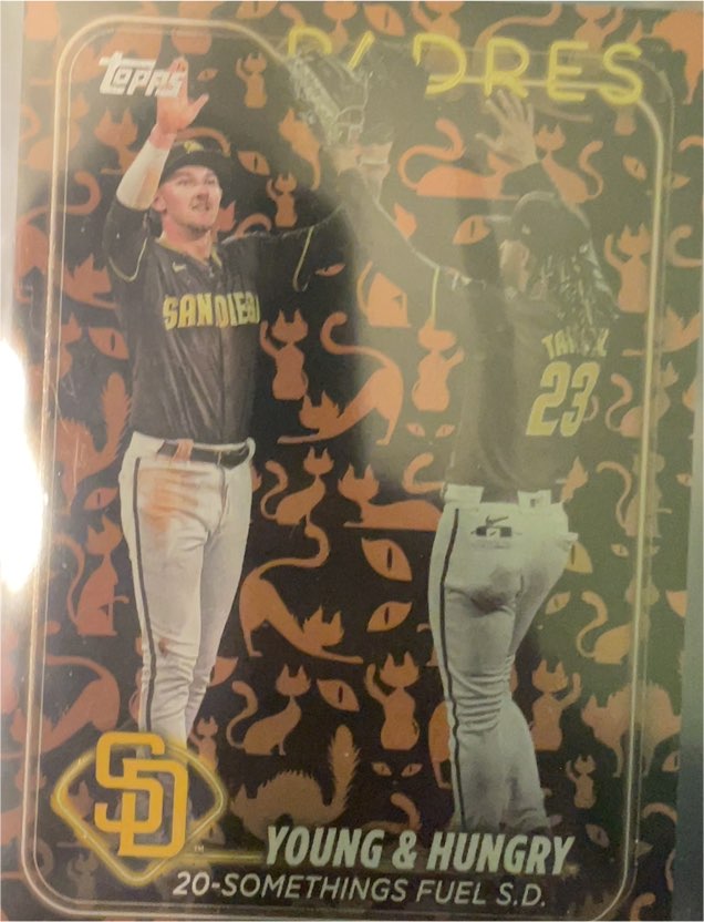2024 Topps Update #US48 Young & Hungry Jackson Merrill / Fernando Tatis Jr. — front