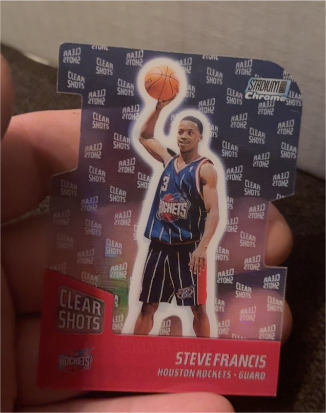 1999-00 Topps Stadium Club Chrome Clear Shots #CS3 Steve Francis — front