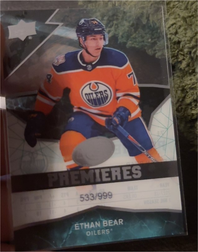 2018-19 Upper Deck Ice Premieres #71 Ethan Bear — front