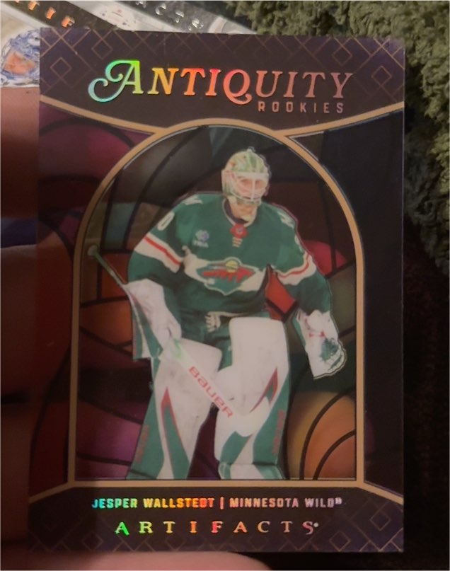 2024-25 Upper Deck Artifacts Antiquity Rookies #ATR-7 Jesper Wallstedt — front