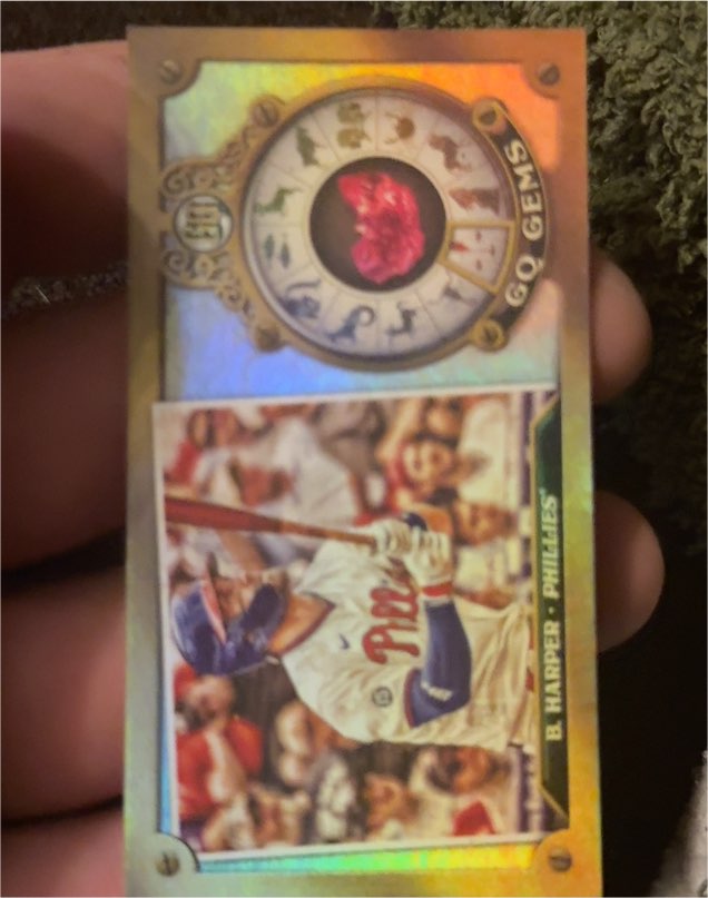 2022 Topps Gypsy Queen GQ Gems Minis #GGM-2 Bryce Harper — front