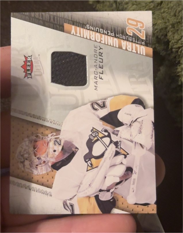 2009 Fleer Ultra Uniformity #29 Marc-Andre Fleury — front