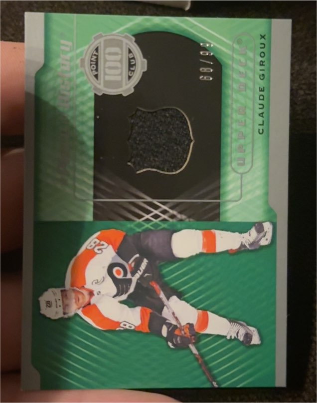 2020 Upper Deck SP Game Used Piece of History #68 Claude Giroux — front