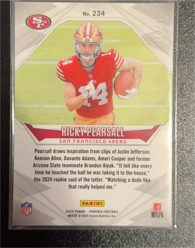 2024 Panini Phoenix Football #234 Ricky Pearsall — front