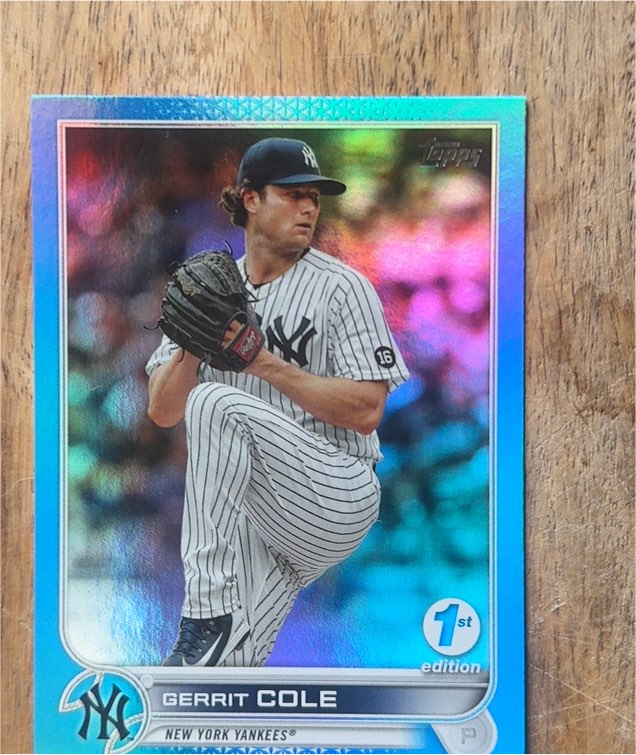 2022 Topps 1st Edition Orange #35 Gerrit Cole — front