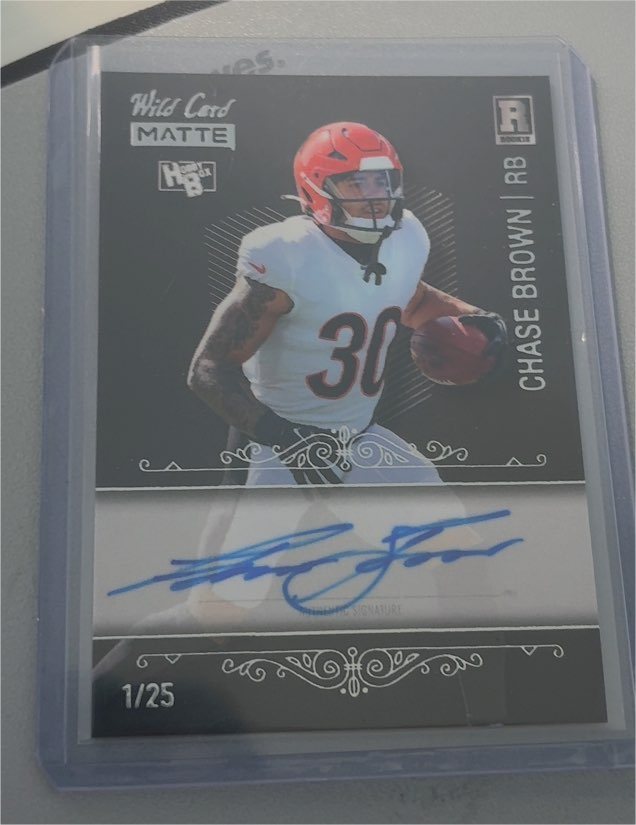 2023 Wild Card Matte #MBC-3 Chase Brown — front