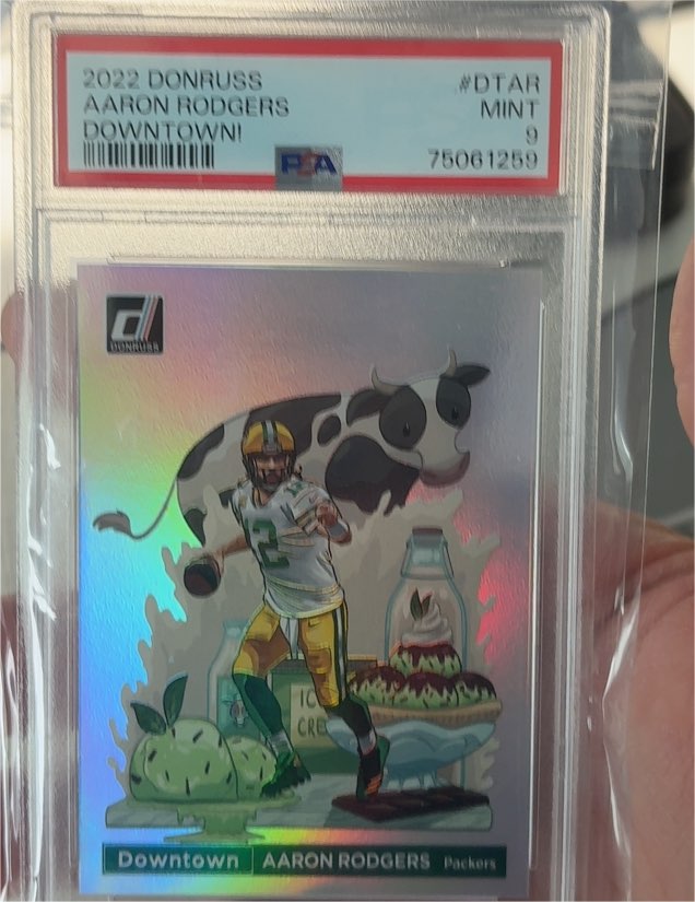 2022 Panini Donruss Downtown #DTAR Aaron Rodgers — front