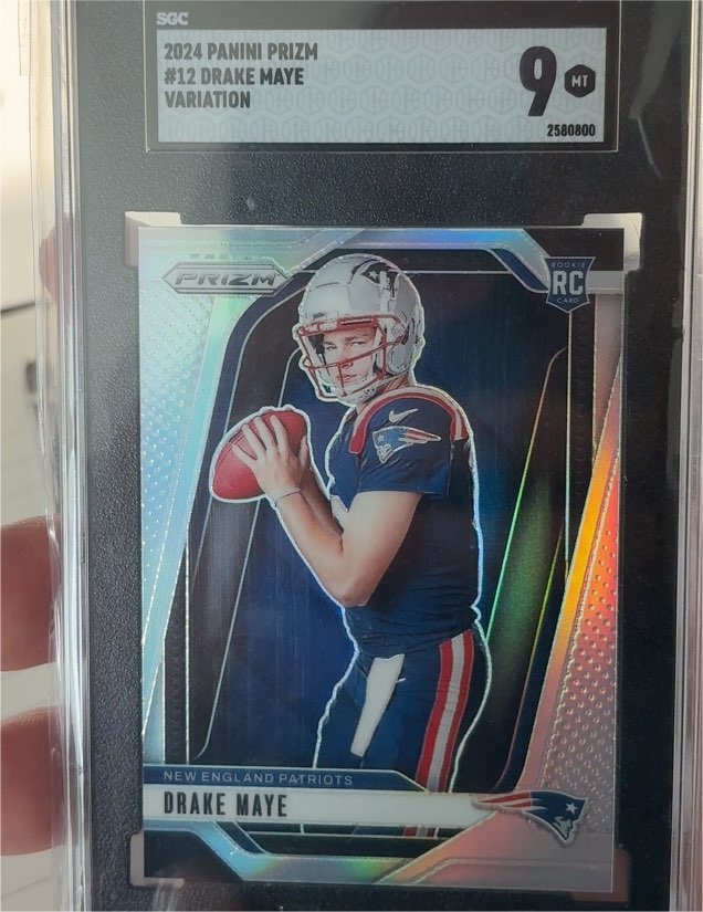 2024 Panini Prizm #12 Drake Maye — front
