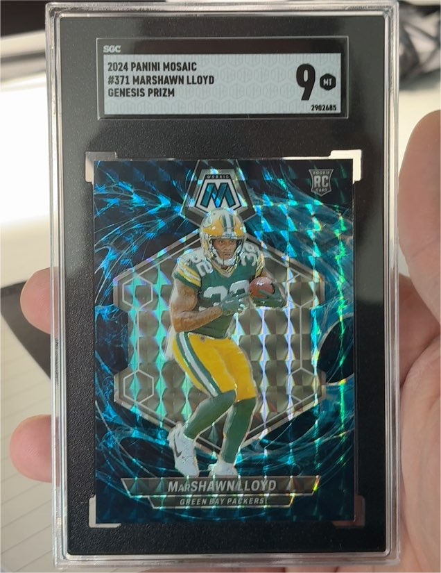 2024 Panini Mosaic #371 Marshawn Lloyd Genesis Prizm — front
