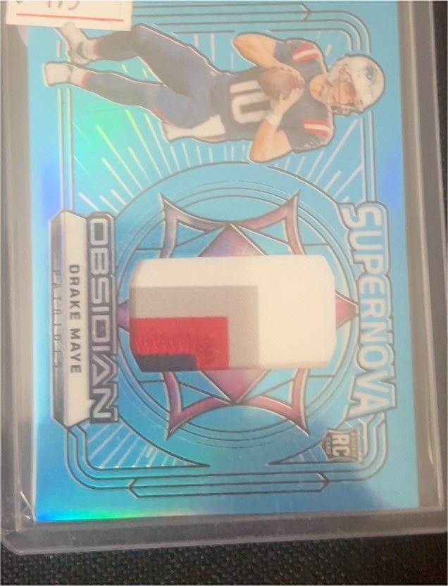 2024 Panini Obsidian Supernova #SN-DME Drake Maye — front