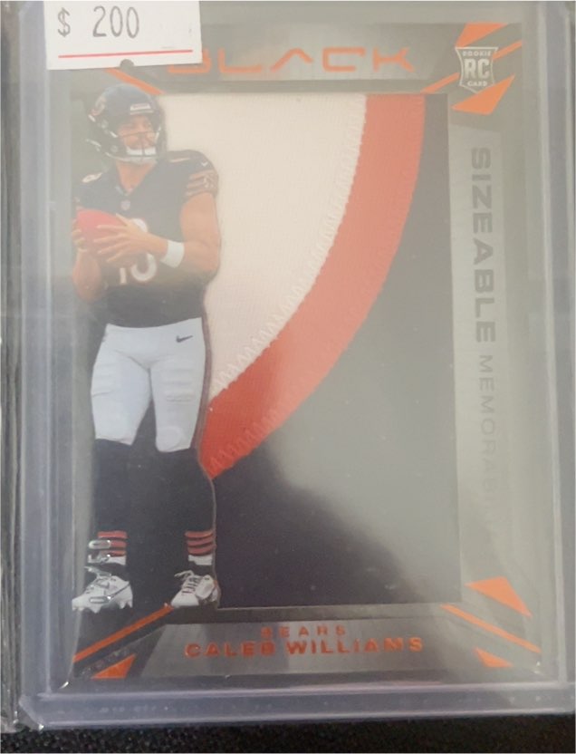 2024 Panini Black Sizeable Memorabilia #SR-CW Caleb Williams — front